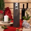 Klebeetikett Fahne "HoHoHo Bordeaux" 135x35mm,...