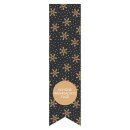 Klebeetikett Fahne "Weihnachtstage" 135x35mm,...