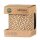 Ringelband "Go Green" Sterne Braun, 10mm x 100m, Baumwolle