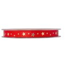 Geschenkband "Little Stars Satin" Rot/Gold,...