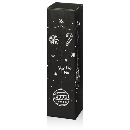 Faltschachtel Seta Schwarz X-Mas für 1 Flasche 90 x 90 x 355 mm-1