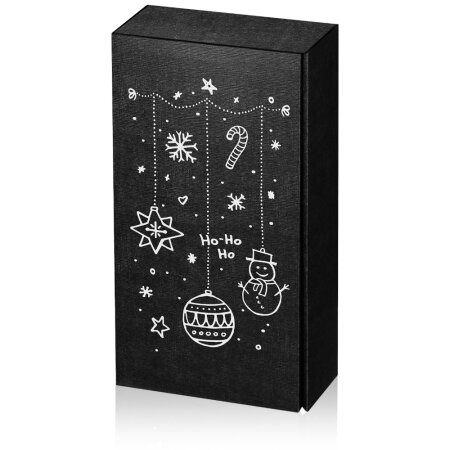 Faltschachtel Seta Schwarz X-Mas für 2 Flasche 360 x 180 x 90 mm-1