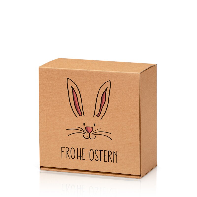 BB-Verpackungen GmbH 25 x Geschenkbox Hasengesicht 200 x 200 x 100 mm 816603