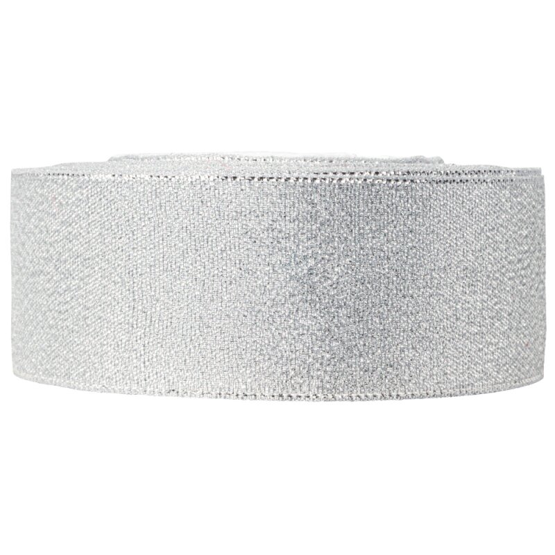 BB-Verpackungen GmbH 5 x Geschenkband Silber 40mm x 22m 510621