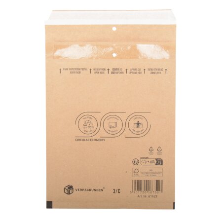 Luftpolsterversandtasche (braun) 3 / C 150 x 215 mm für DIN A5 / B6+-1