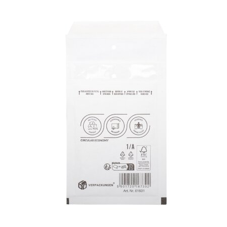 Luftpolsterversandtasche (weiss) 1 / A 100 x 165 mm für DIN A6-1