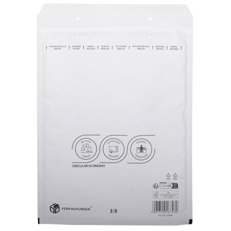 Luftpolsterversandtasche (weiss) 8 / H 270 x 360 mm für DIN B4-1